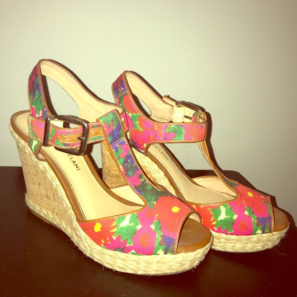 Antonio Melani Floral Wedges